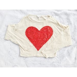 Delia's Valentine Cropped Long Sleeve